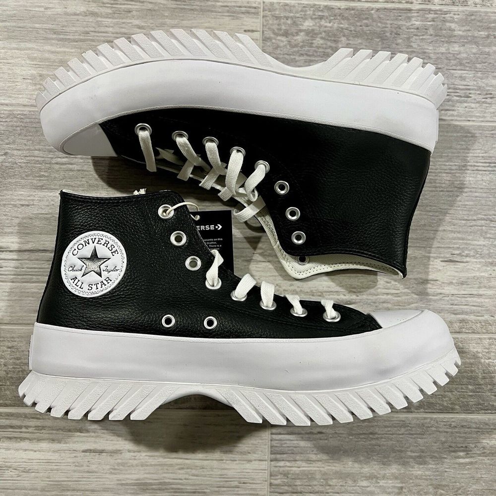 Converse Chuck Taylor All Star Lugged 2.0 Leather‎ High Black Unisex M8.5/W10.5